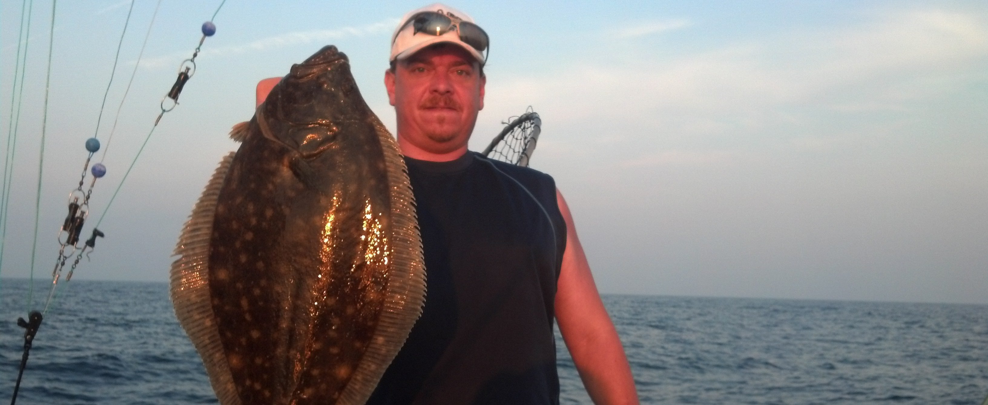 flounder catch offshore deep sea fishing